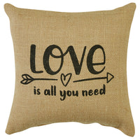Thumbnail for Love Is All Sentiment Pillow - 10x10 Park Designs
