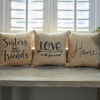 Thumbnail for Love Is All Sentiment Pillow - 10x10 Park Designs - The Fox Decor
