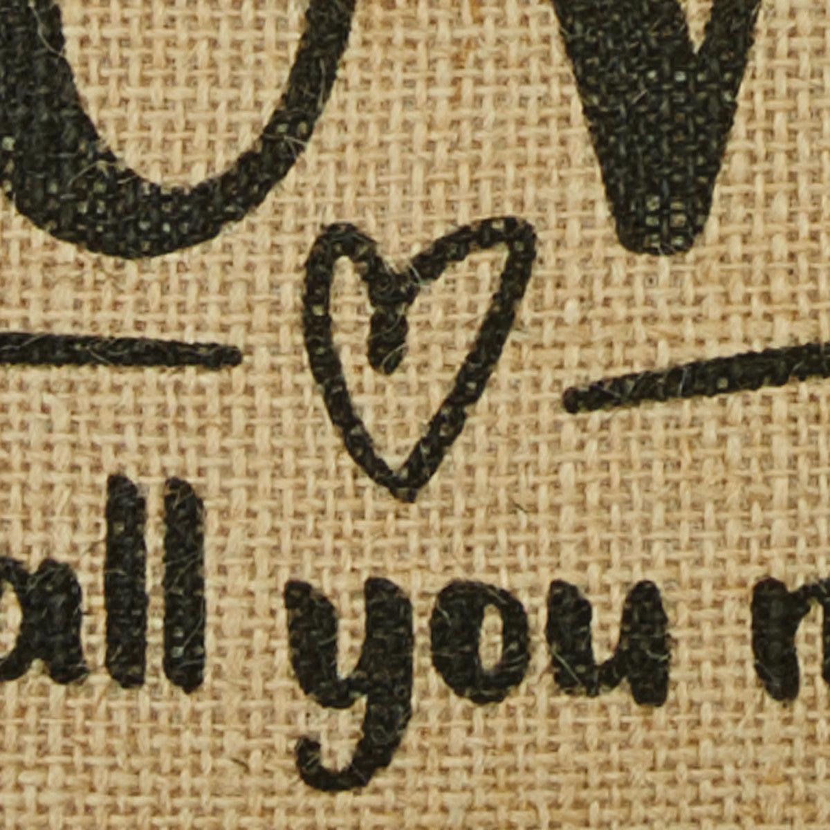 Love Is All Sentiment Pillow - 10x10 Park Designs - The Fox Decor