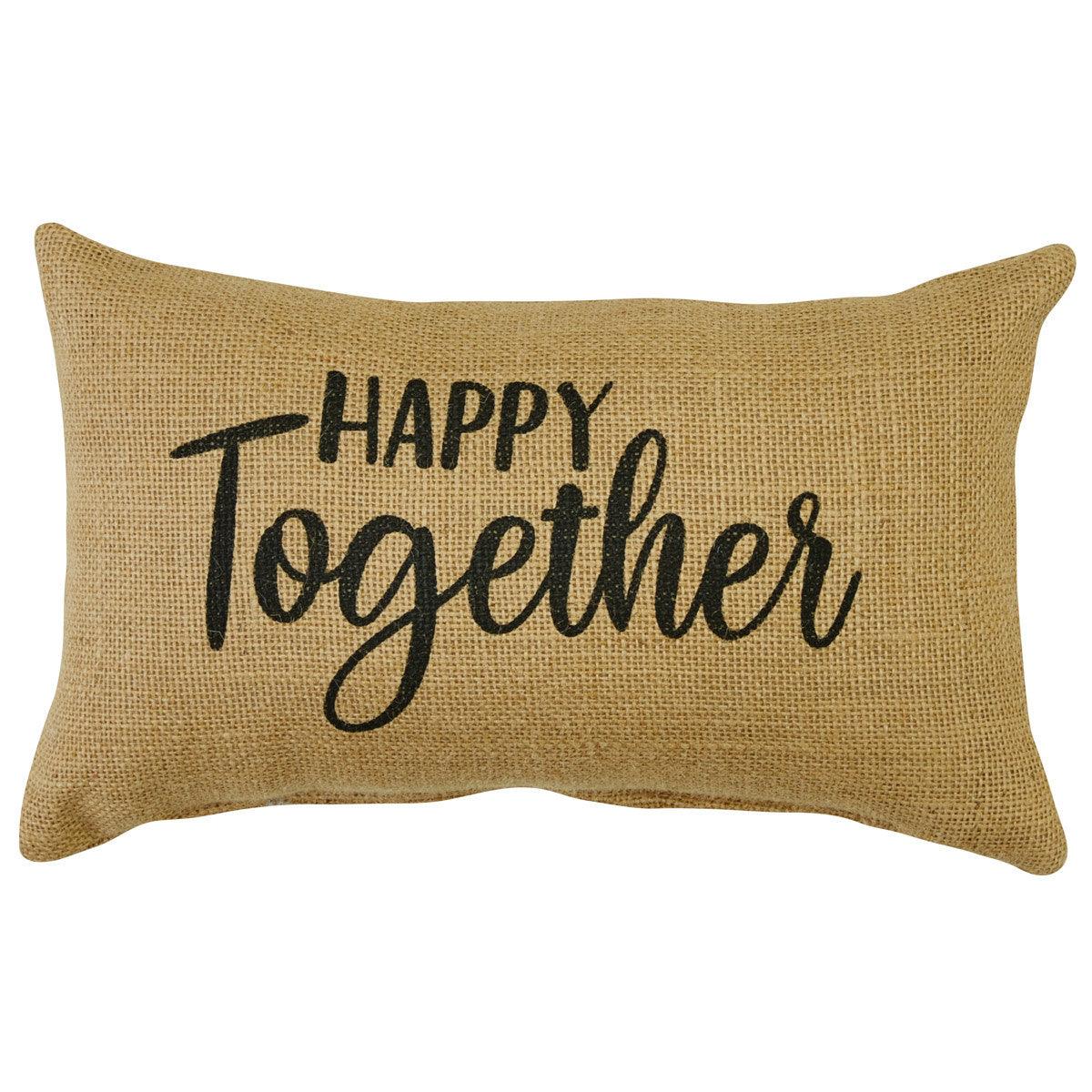 Happy Together Sentiment Pillow - 7x12 Park Designs - The Fox Decor