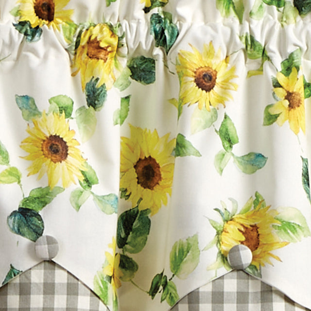 Follow The Sun Lined Scalloped Valance - 15