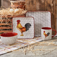 Thumbnail for Break Of Day Rooster Salad Plates - Set of 4 Park Designs