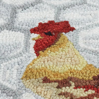 Thumbnail for Break Of Day Rooster Hooked Stool - Park Designs - The Fox Decor