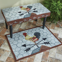 Thumbnail for Break Of Day Rooster Hooked Bench - Park Designs - The Fox Decor