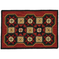 Thumbnail for Folk Star Hooked Rug 2 x 3 - Park Designs - The Fox Decor