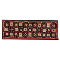 Thumbnail for Folk Star Hooked Rug Runner 2 x 6 - Park Designs