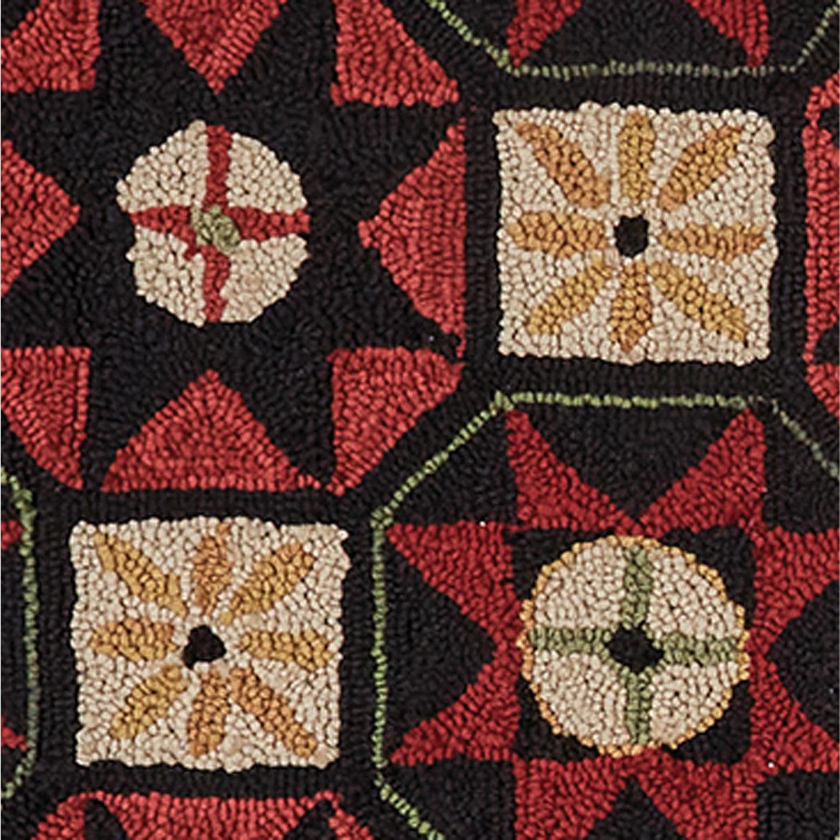 Folk Star Hooked Rug 4' x 6' Park Designs - The Fox Decor