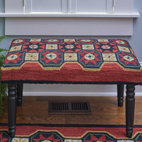 Thumbnail for Folk Star Hooked Bench - Park Designs - The Fox Decor