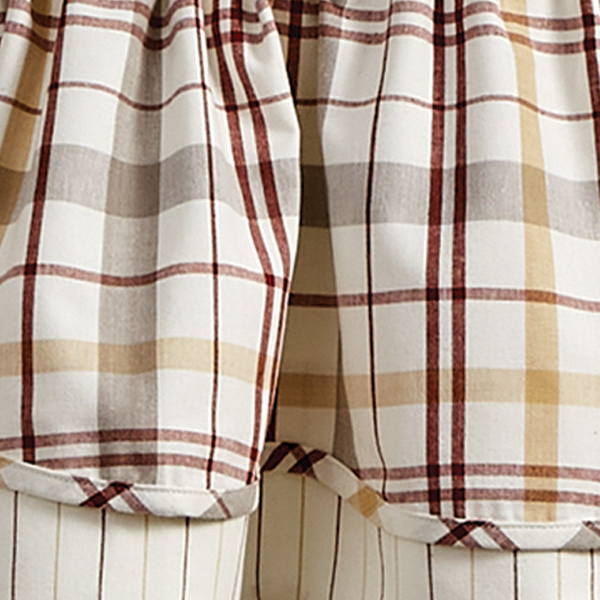Kingswood Lined Layered Valance 16" L Park Designs - The Fox Decor