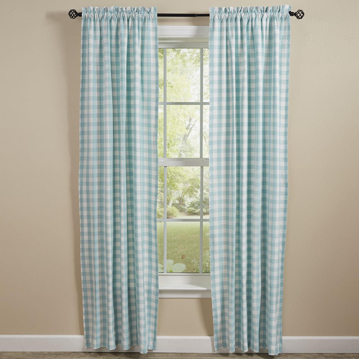 Gingham Check Lined Panels 84