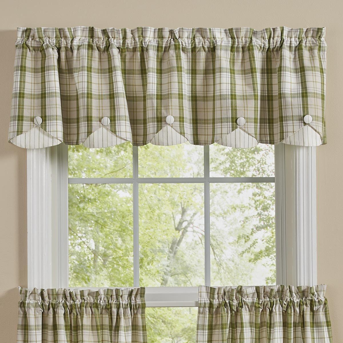 Peaceful Cottage Valance - Scalloped Park Designs - The Fox Decor