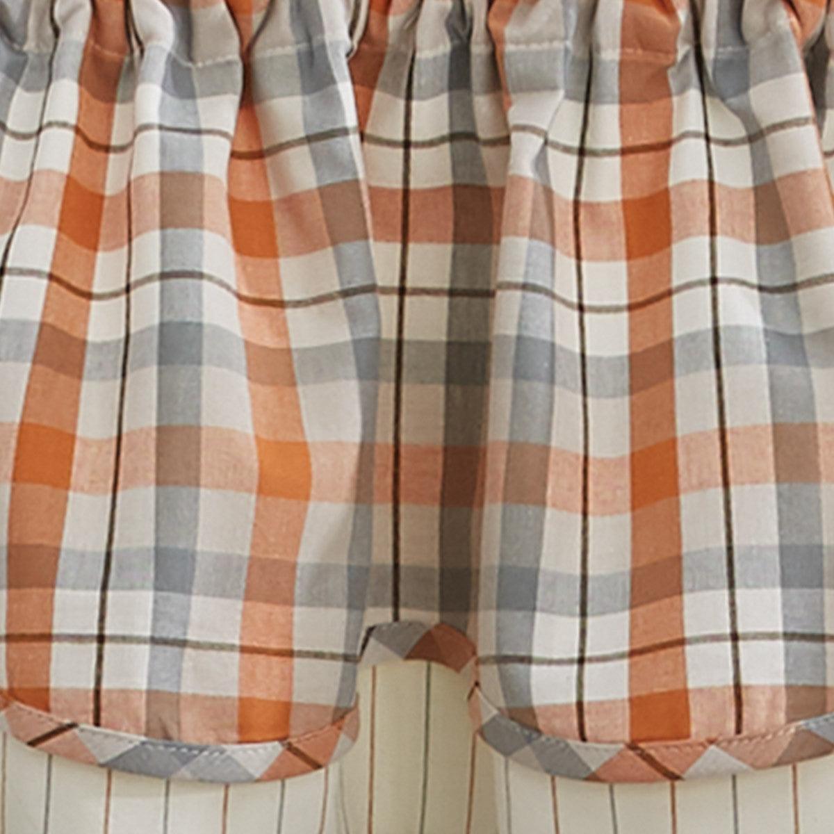 Apricot & Stone Valance - Lined Layered Park Designs - The Fox Decor