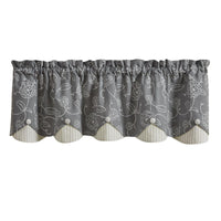 Thumbnail for Garden Path Valance - Lined Scalloped Park Designs - The Fox Decor