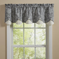 Thumbnail for Garden Path Valance - Lined Scalloped Park Designs - The Fox Decor
