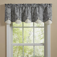 Thumbnail for Garden Path Valance - Lined Scalloped Park Designs