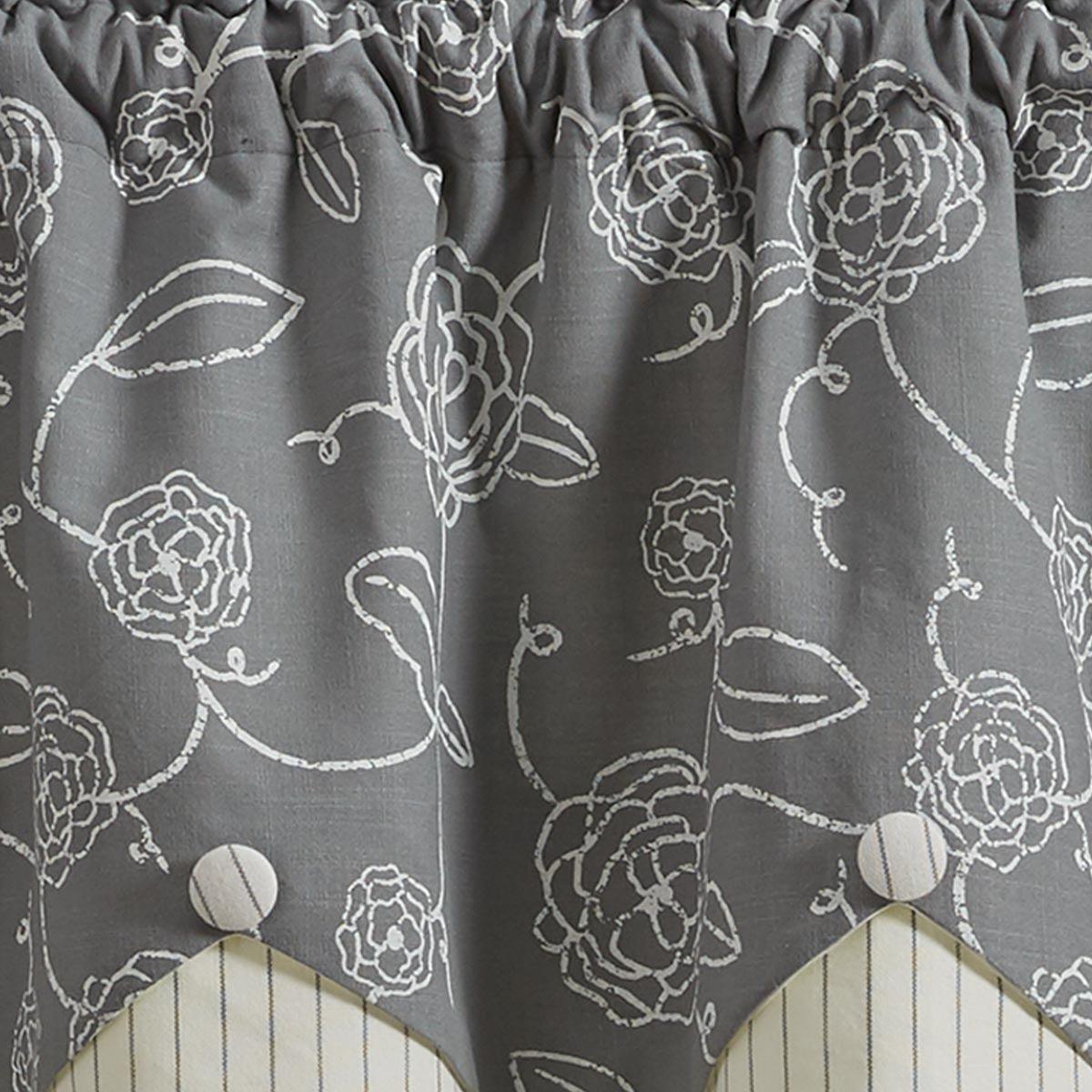 Garden Path Valance - Lined Scalloped Park Designs - The Fox Decor