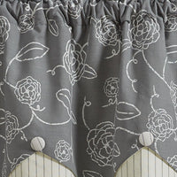 Thumbnail for Garden Path Valance - Lined Scalloped Park Designs