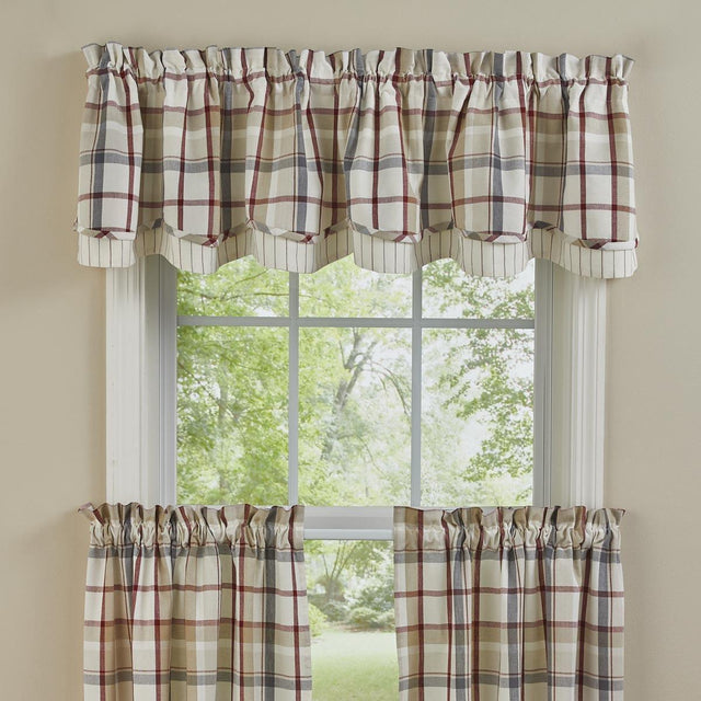 Glenwood Valance - Lined Layered Valance 72x16 Park Designs - The Fox Decor