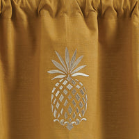 Thumbnail for Pineapple Embroidered Valance - Lined 60x14 Park Designs