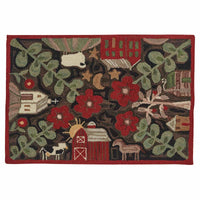 Thumbnail for Farm Life Hooked Rug - 2'X3' Park Designs - The Fox Decor