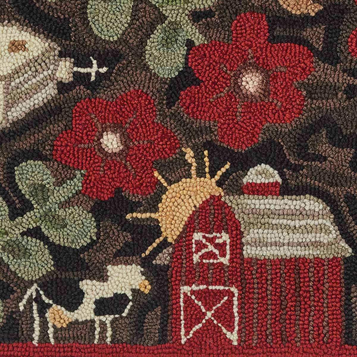 Farm Life Hooked Rug - 2'X3' Park Designs - The Fox Decor