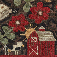 Thumbnail for Farm Life Hooked Rug - 2'X3' Park Designs