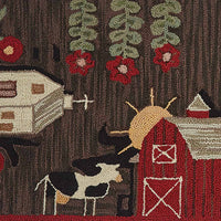 Thumbnail for Farm Life Hooked Rug Runner - 2'x6' Park Designs