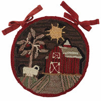 Thumbnail for Farm Life Hooked Chair Pad Park Designs - The Fox Decor