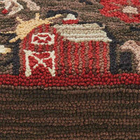 Thumbnail for Farm Life Hooked Stool Park Designs - The Fox Decor