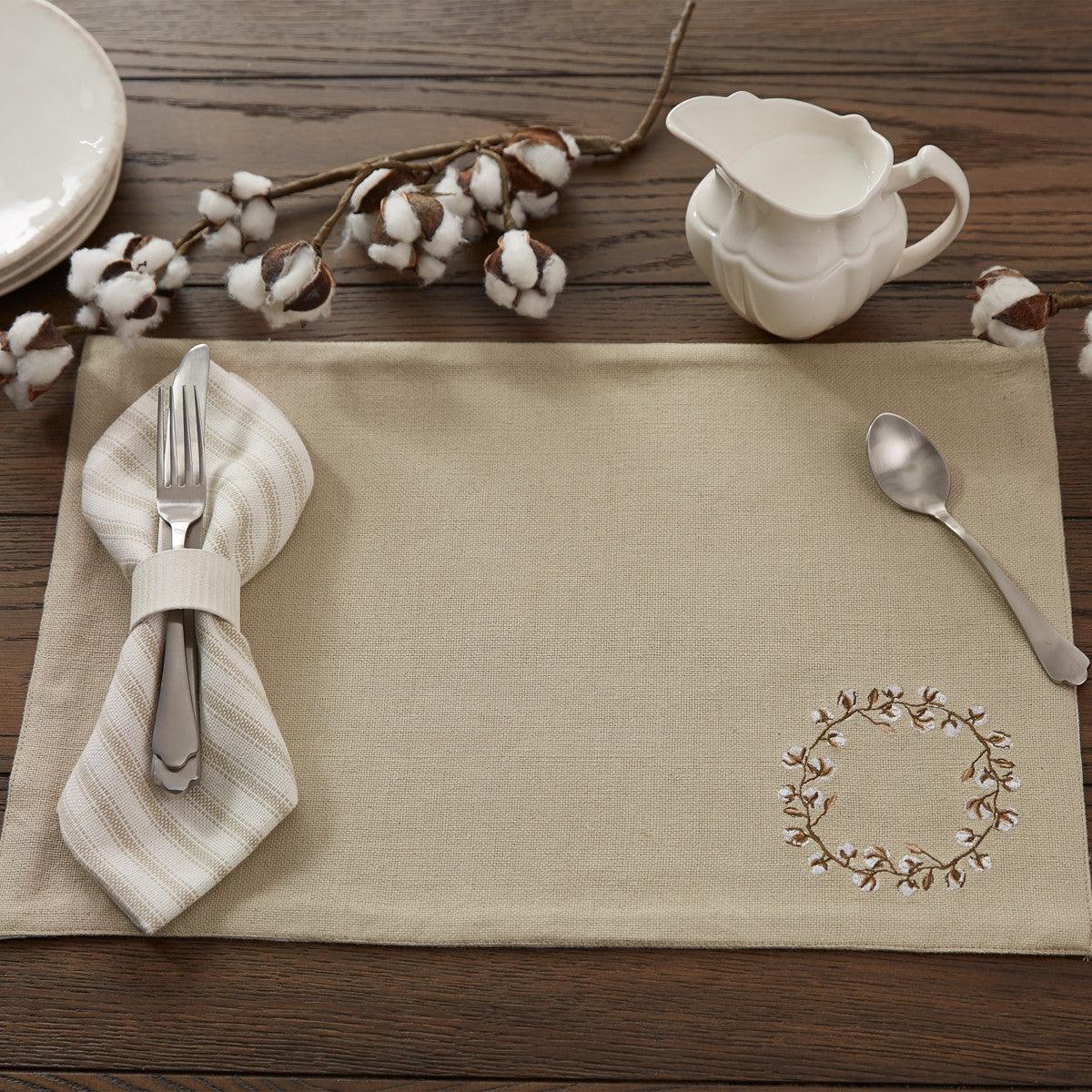 Cotton Wreath Placemats - Set Of 6 Park Designs - The Fox Decor