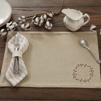 Thumbnail for Cotton Wreath Placemats - Set Of 6 Park Designs