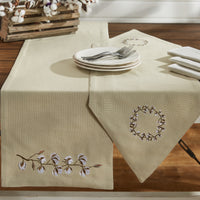 Thumbnail for Cotton Wreath Table Runner - Point 13x42 Park Designs