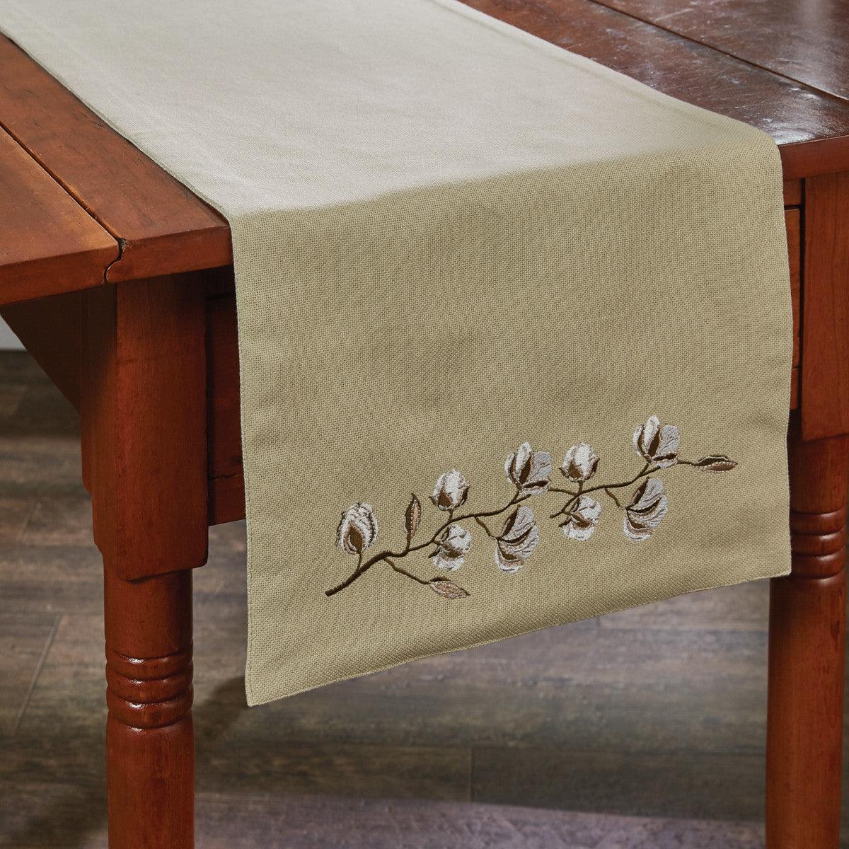 Cotton Wreath Table Runner - 13x54 Park Designs - The Fox Decor