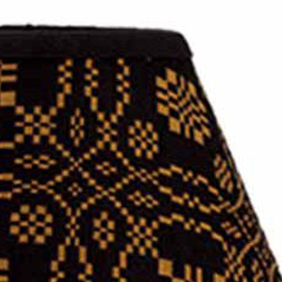 Black Mustard Loverã¦™??S Knot Jacquard 14" Lampshade 4W130011 - The Fox Decor