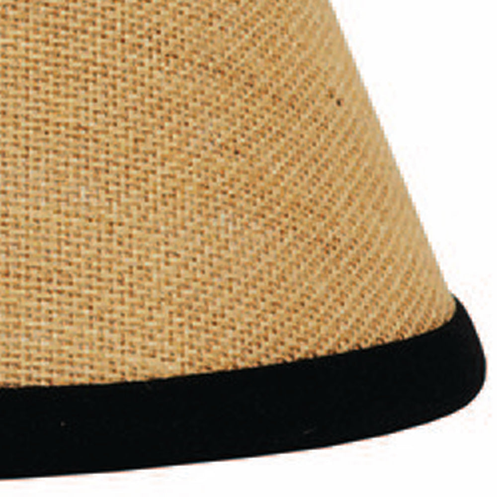 Black Wheat Burlap Stripe 14" Lampshade 4W190011 - The Fox Decor