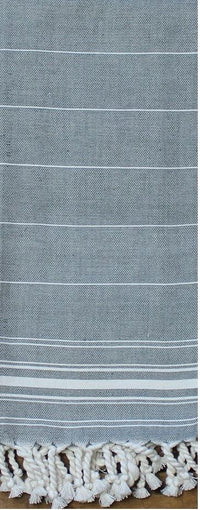 Pewter Turkish Towel KT000065 - The Fox Decor
