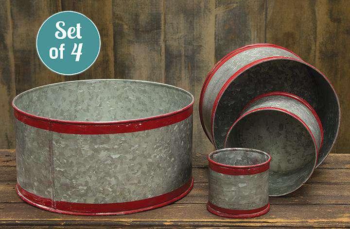 4/Set, Measuring Tubs - The Fox Decor