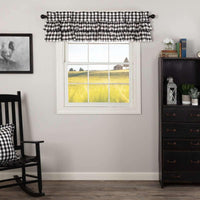 Thumbnail for Annie Buffalo Black Check Ruffled Valance Curtain 16x60 VHC Brands - The Fox Decor