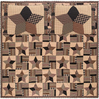 Thumbnail for Bingham Star Queen Quilt Set; 1-Quilt 94Wx94L w/2 Shams 21x27 VHC Brands full