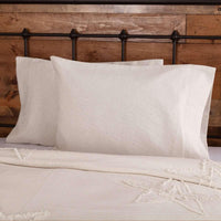 Thumbnail for Burlap Antique White Standard Pillow Case Set of 2 21x30