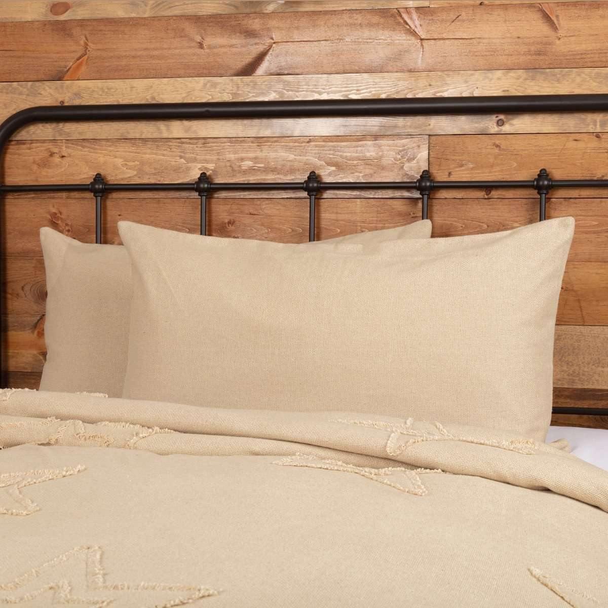 Burlap Vintage King Sham 21x37 VHC Brands - The Fox Decor