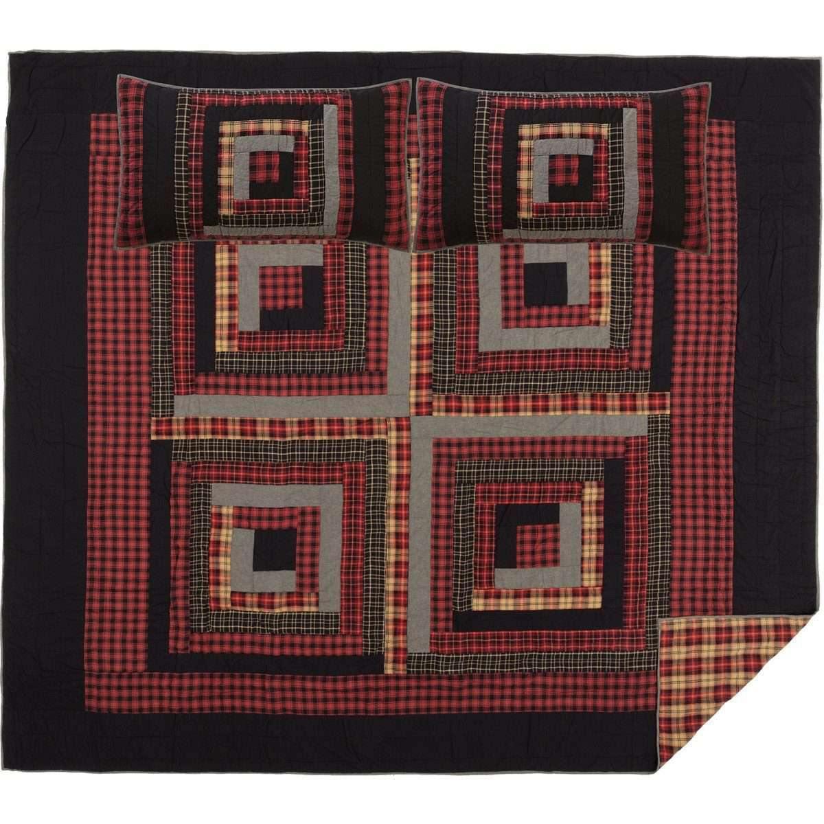 Cumberland California King Quilt Set; 1-Quilt 130Wx115L w/2 Shams 21x37 VHC Brands - The Fox Decor