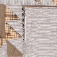 Thumbnail for Dakota Star Farmhouse Blue California King Quilt Set (1 Quilt 130Wx115L & 2 Shams 21x37) VHC Brands - The Fox Decor