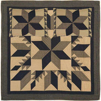 Thumbnail for Dakota Star Queen Quilt Set; 1-Quilt 90Wx90L w/2 Shams 21x27 VHC Brands full