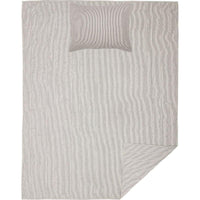 Thumbnail for Hatteras Seersucker Blue Ticking Stripe Quilt Coverlet Set VHC Brands online twin set