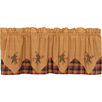 Thumbnail for Heritage Farms Primitive Star and Pip Valance Layered Curtain 20x60 VHC Brands - The Fox Decor