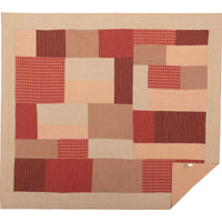 Thumbnail for Rory Schoolhouse Red Luxury King Quilt 120Wx105L VHC Brands full