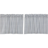 Thumbnail for Sawyer Mill Blue Plaid Tier Curtain Set VHC Brands - The Fox Decor