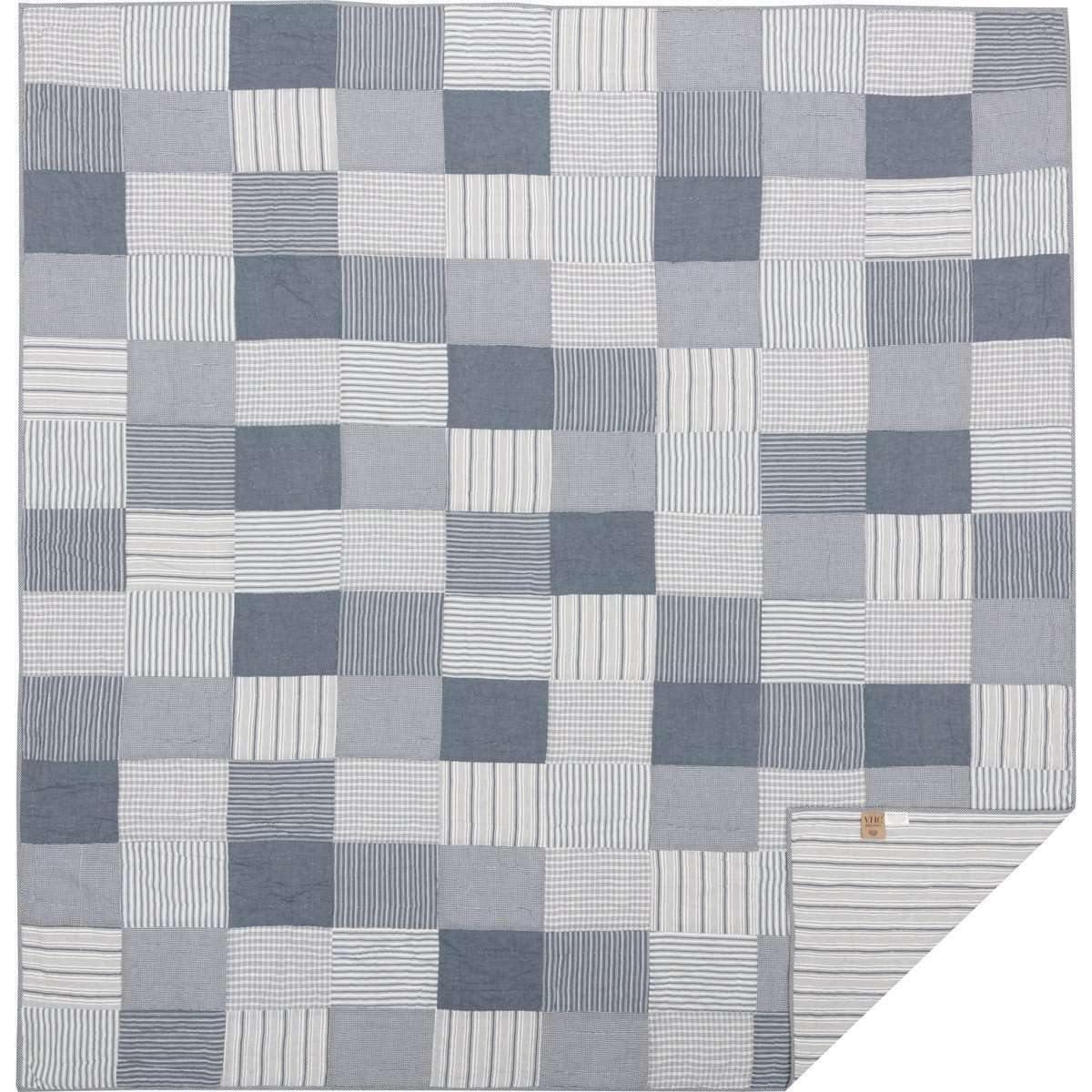 Sawyer Mill Blue Queen Quilt 90Wx90L VHC Brands full