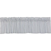 Thumbnail for Sawyer Mill Blue Ticking Stripe Valance Curtain 16x72 VHC Brands - The Fox Decor